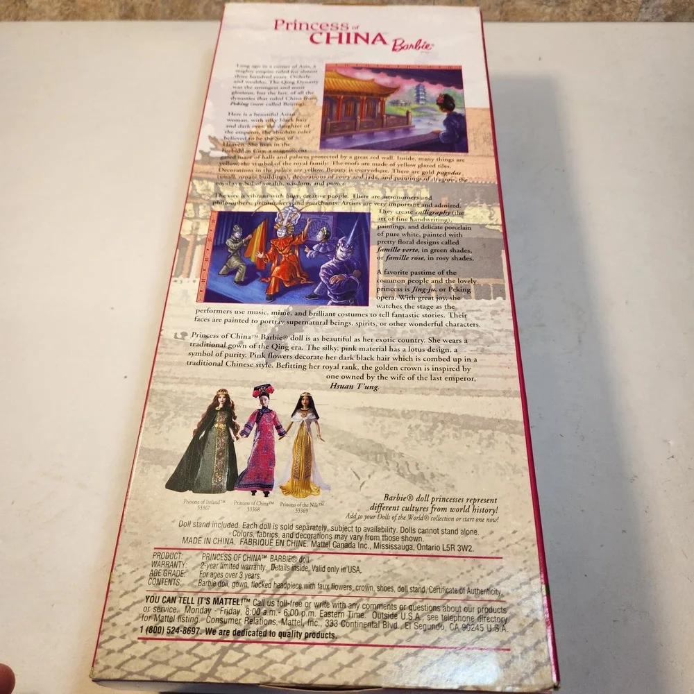 Barbie Dolls of the World Princess of China 2001 Collector Edition 53368 NIB